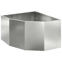 vidaXL Kampinė Vazonas Sidabrinė 60 x 60 x 35 cm Galvanizuotas plienas