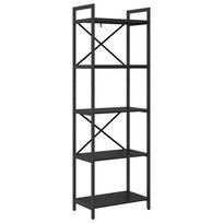 vidaXL Knygų lentyna 5 aukštų 56 x 34 x 171 cm Apdirbta mediena