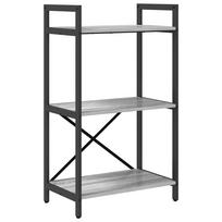 vidaXL Knygų lentyna 3 aukštų 56 x 34 x 96 cm Apdirbta mediena