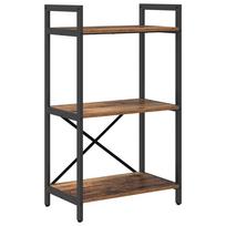 vidaXL Knygų lentyna 3 aukštų 56 x 34 x 96 cm Apdirbta mediena