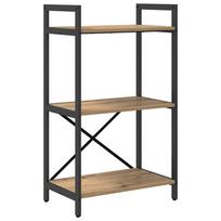 vidaXL Knygų lentyna 3 aukštų 56 x 34 x 96 cm Apdirbta mediena