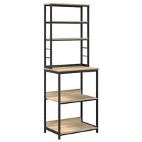 vidaXL Virtuvės lentyna 5 aukštų 60 x 40 x 168 cm Apdirbta mediena