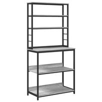 vidaXL Virtuvės lentyna 5 aukštų 80 x 40 x 168 cm Apdirbta mediena