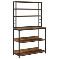 vidaXL Virtuvės lentyna 5 aukštų 100 x 40 x 168 cm Apdirbta mediena