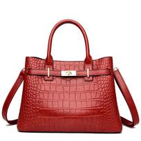 Aukštos kokybės minkštos odos krokodilo rašto peties rankinė prabangi dizainerio crossbody rankinė vintažinio stiliaus gray