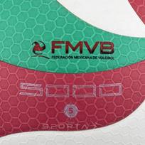 Mexico FMVB 5000 Volleyball Certification, FIVB Certification, Standard No. 5 PU Ring Pattern, Competition Volleyball brown