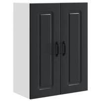 vidaXL Indaplovės plokštė su 2 durelėmis KALMAR Juoda 60 x 31 x 80 cm