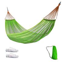 Ice Silk Mesh Camping Mesh Hammock Curved Rod Hanging Swing Outdoor Swing Hammock  Outdoor mėlyna