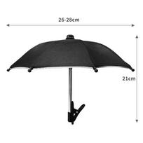 Super Mini Umbrella Dji Pocket 3 Phone Clip Umbrella Outdoor Concert Music Festival Rainproof Sun Protection Black Umbrella Clip Stand - Rainproof, Sunproof, juoda