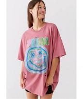 Nirvana Dėvėta T-shirt suknelė Rožinė Nauja M pink