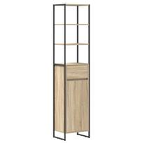 vidaXL Vonios spintelė Sonoma 40 x 30 x 180 cm Apdirbta mediena