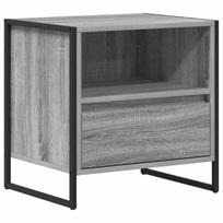 vidaXL Naktinis staliukas Pilka Sonoma 50 x 39,5 x 50 cm
