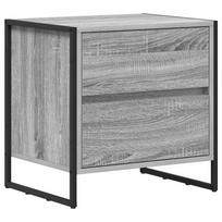vidaXL Naktinis staliukas Pilka Sonoma 50 x 39.5 x 50 cm