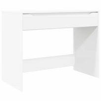 vidaXL Stalas su stalčių Baltas 100 x 50 x 78 cm Dirbtinė mediena