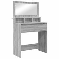 vidaXL Miegamojo persirengimo stalai Pilkas Sonoma 80 x 39,6 x 135 cm