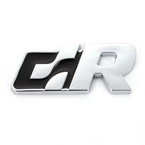 3D Metaliniai Automobilių Lipdukai Decals Priekinės Variklio Dangčio Grotelių Emblema Volkswagen R Racing VW Golf Passat Tiguan CC Sagitar Touareg SR Lipdukas white