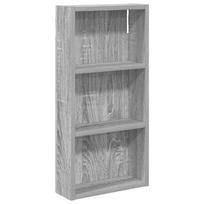 vidaXL Vonios sieninė spintelė Pilka Sonoma 30 x 10 x 60,5 cm