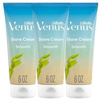 Gillette Venus Smooth Shaving Cream 170g 3-Pack blue