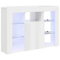 vidaXL Kampinė LED televizoriaus spinta 100x40x68cm Apdirbta mediena