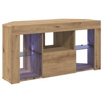 vidaXL Kampinė LED televizoriaus spinta 100 x 40 x 50 cm