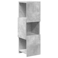 vidaXL Kampinė spintelė 25,5x25x80cm Apdirbta mediena Betono pilka