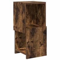 vidaXL Kampinė spintelė 25,5x25x55cm Apdirbta mediena Rūkyta ąžuolas