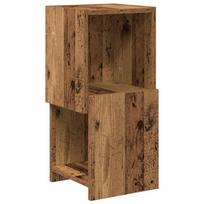 vidaXL Kampinė spintelė 25,5x25x55cm Apdirbta mediena Senas medis