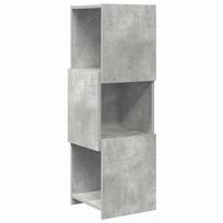 vidaXL Kampinė spintelė 30,5x30x95cm Apdirbta mediena Betono pilka