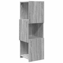vidaXL Kampinė spintelė 30,5x30x95cm Apdirbta mediena Pilkas Sonoma