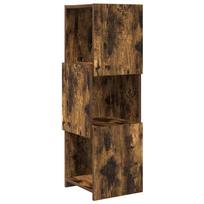 vidaXL Kampinė spintelė 30,5x30x95cm Apdirbta mediena Rūkyta ąžuolas