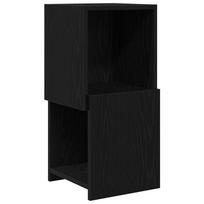 vidaXL Kampinė spintelė 30,5x30x65cm Apdirbta mediena Juodas ąžuolas
