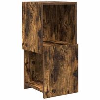 vidaXL Kampinė spintelė 30,5x30x65cm Apdirbta mediena Rūkyta ąžuolas