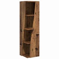 vidaXL Kampinė spintelė 27,5x27x102cm Apdirbta mediena Senas medis