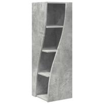 vidaXL Kampinė spintelė 32x32x102cm Apdirbta mediena Betono pilka