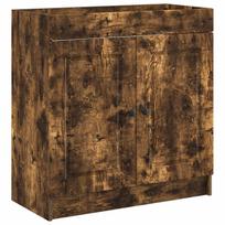 vidaXL Vonios spintelė po kriaukle Dūminio ąžuolo 56 x 37,5 x 81 cm