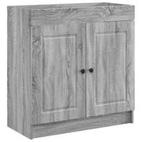 vidaXL Vonios spintelė po kriaukle Pilka Sonoma 56 x 37,5 x 81 cm