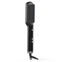 K-SKIN KD380 Hair Straightener Electric Straight Hair Curler Comb Brush PTC Heating Ceramic Straight Hair Brush UK Plug, Black juoda