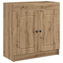 vidaXL Vonios spintelė po kriaukle Artisano ąžuolo 78,5 x 37,5 x 81 cm