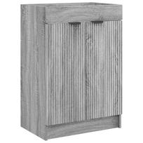 vidaXL Vonios spintelė po kriaukle Pilka Sonoma 56 x 37,5 x 81 cm