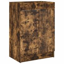 vidaXL Vonios spintelė po kriaukle Dūminio ąžuolo 56 x 37,5 x 81 cm