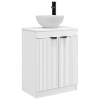 vidaXL Vonios kriauklės spinta Balta 54 x 35 x 100 cm Apdirbta mediena