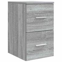 vidaXL Vonios spintelė tarp Pilka Sonoma 30 x 44,5 x 50 cm