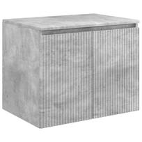 vidaXL Prisegamas Vonios Spintelė Betono pilka 62,5 x 44,5 x 50 cm