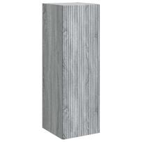 vidaXL Prisegamas Vonios Spintelė Pilka Sonoma 33 x 34,5 x 100 cm