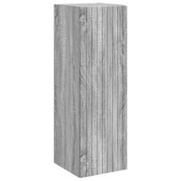 vidaXL Prisegamas Vonios Spintelė Pilka Sonoma 33 x 34,5 x 100 cm