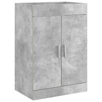 vidaXL Vonios spintelė po kriaukle Betono pilka 78,5 x 37,5 x 81 cm