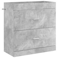 vidaXL Vonios spintelė po kriaukle Betono pilka 78,5 x 37,5 x 81 cm