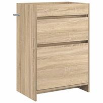 vidaXL Vonios spintelė po kriaukle Sonoma ąžuolas 56 x 37,5 x 81 cm
