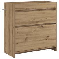 vidaXL Vonios spintelė po kriaukle Artisano ąžuolo 78,5 x 37,5 x 81 cm