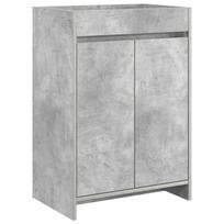 vidaXL Vonios spintelė po kriaukle Betono pilka 56 x 37,5 x 81 cm